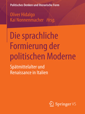 cover image of Die sprachliche Formierung der politischen Moderne